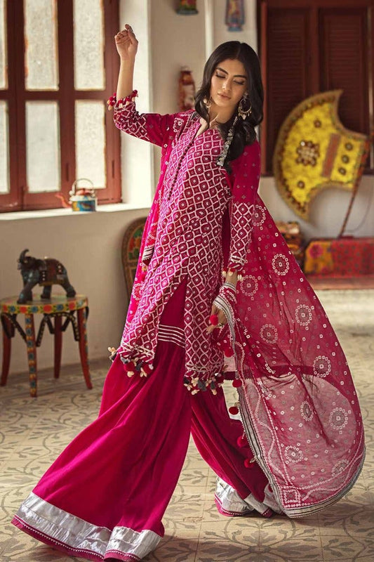 Gul Ahmed 3PC Lacquer Printed Lawn Unstitched Suit CL-42008 B