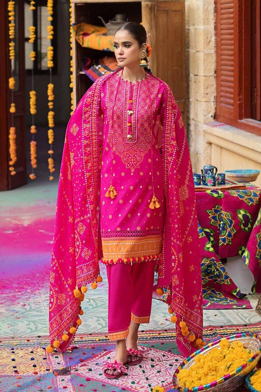 Gul Ahmed 3PC Printed Lawn Unstitched Suit CL-42037 B