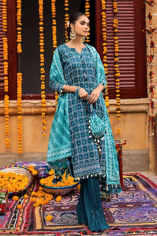 Gul Ahmed 3PC Printed Lawn Unstitched Suit CL-42061 B