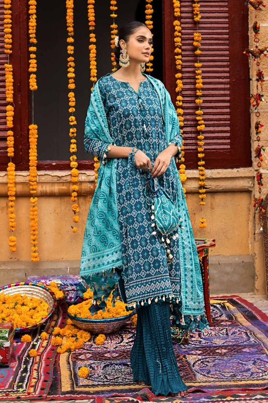 Gul Ahmed 3PC Printed Lawn Unstitched Suit CL-42061 B