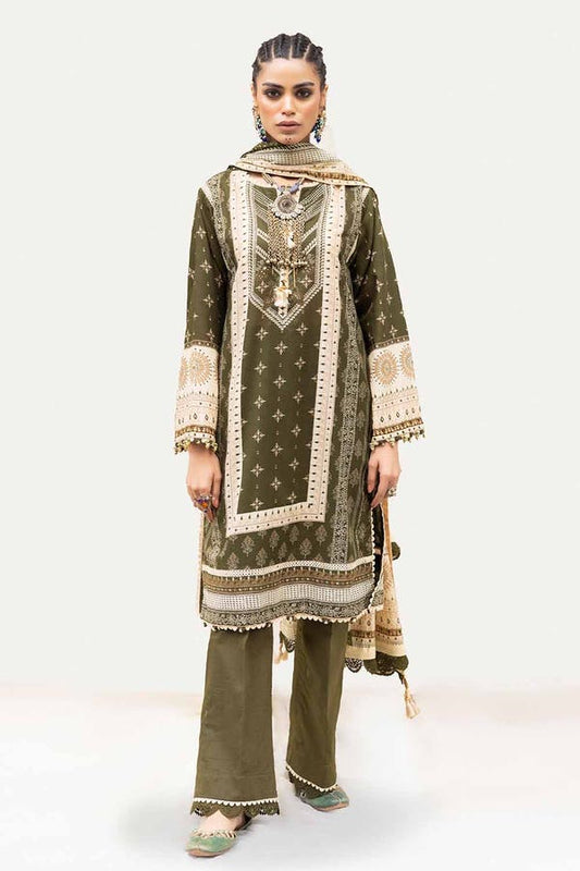 Gul Ahmed 3PC Unstitched Printed Lawn Suit CL-42205