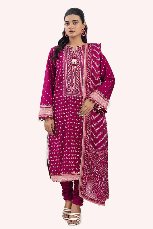 Gul Ahmed 3PC Unstitched Printed Lawn Suit CL-42241 B
